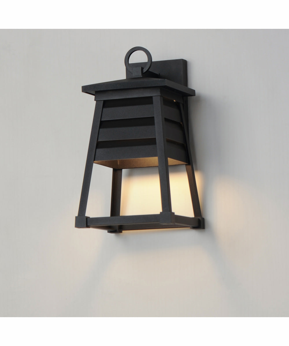 Shutters Vivex 1-Light Small Outdoor Wall Sconce Black