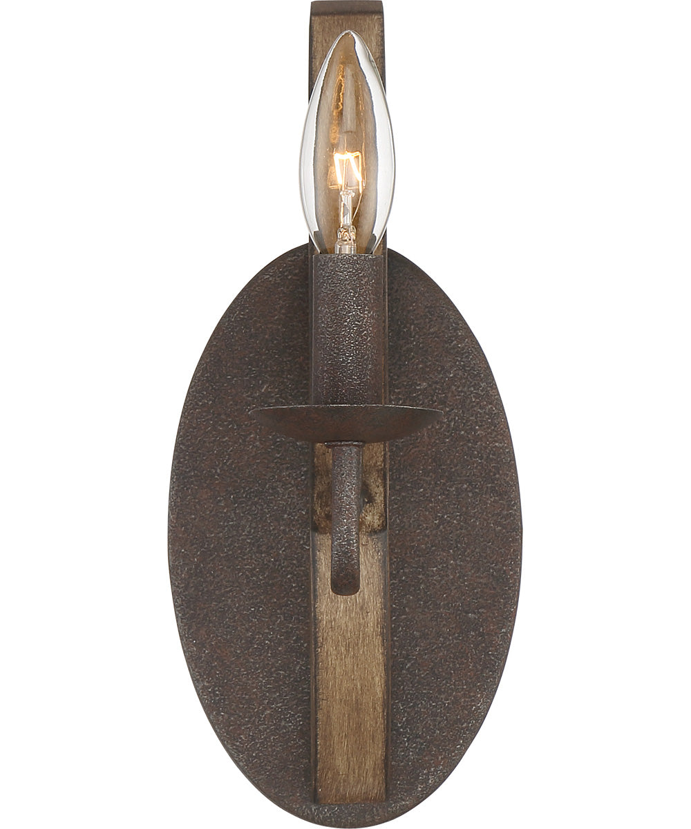 Shire Small 1-light Wall Sconce Rustic Black