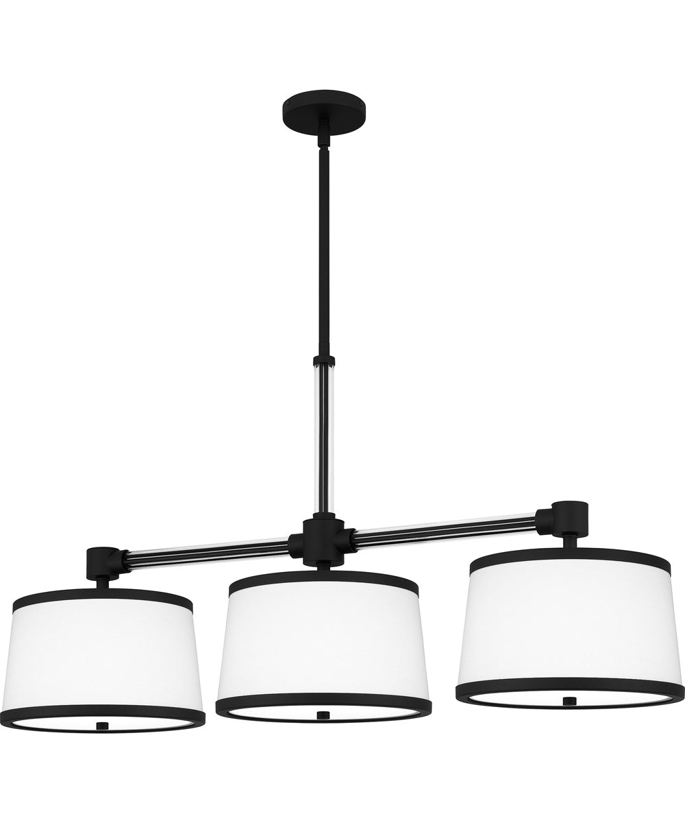 Kylen Medium 3-light Island Light Matte Black
