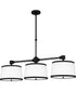 Kylen Medium 3-light Island Light Matte Black