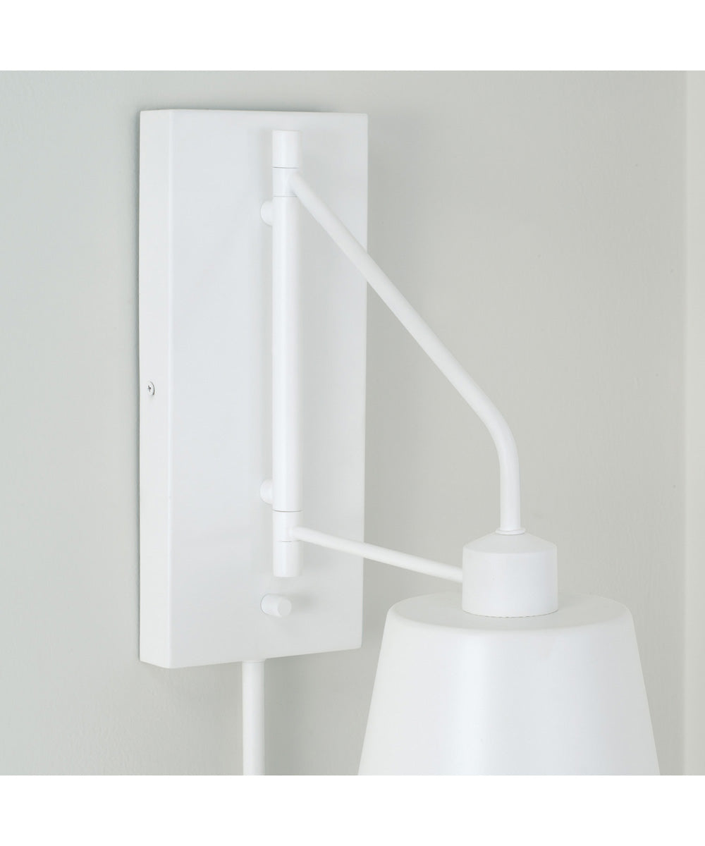 Alden 1-Light Sconce Matte White