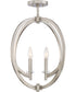 Orion 4-light Semi Flush Mount Brushed Nickel