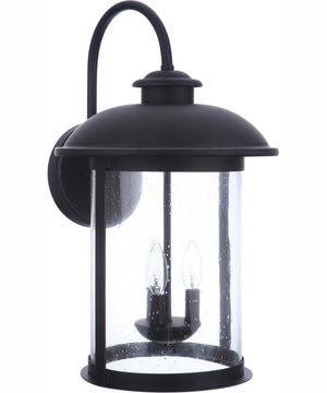 O'Fallon 3-Light Outdoor Wall Lantern Dark Bronze Gilded