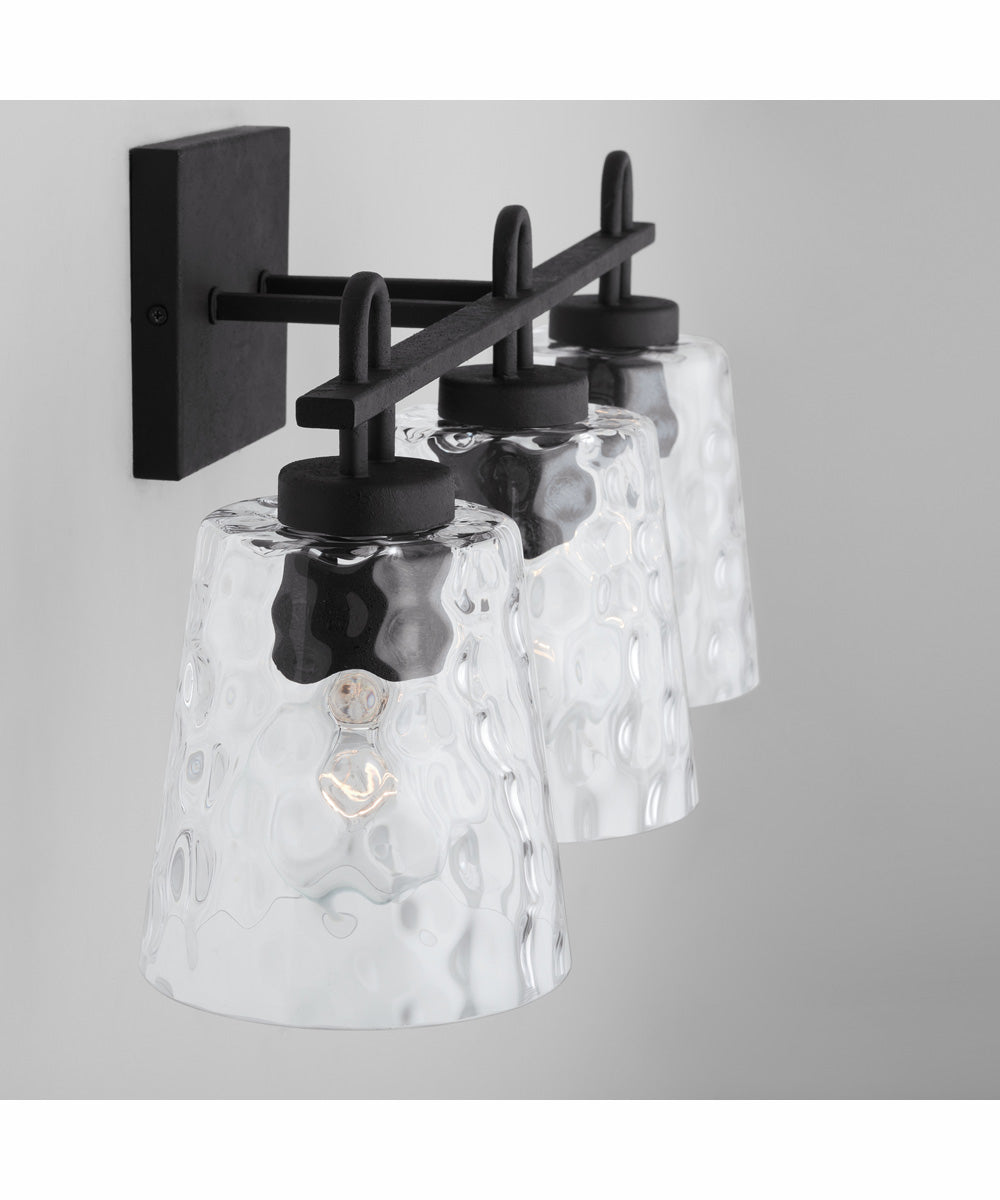 Fenton 3-Light Vanity Black Iron