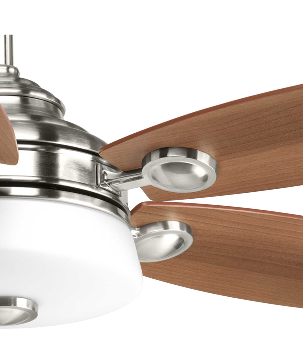 Graceful 54" 5 Blade Fan w/ LED Light Brushed Nickel