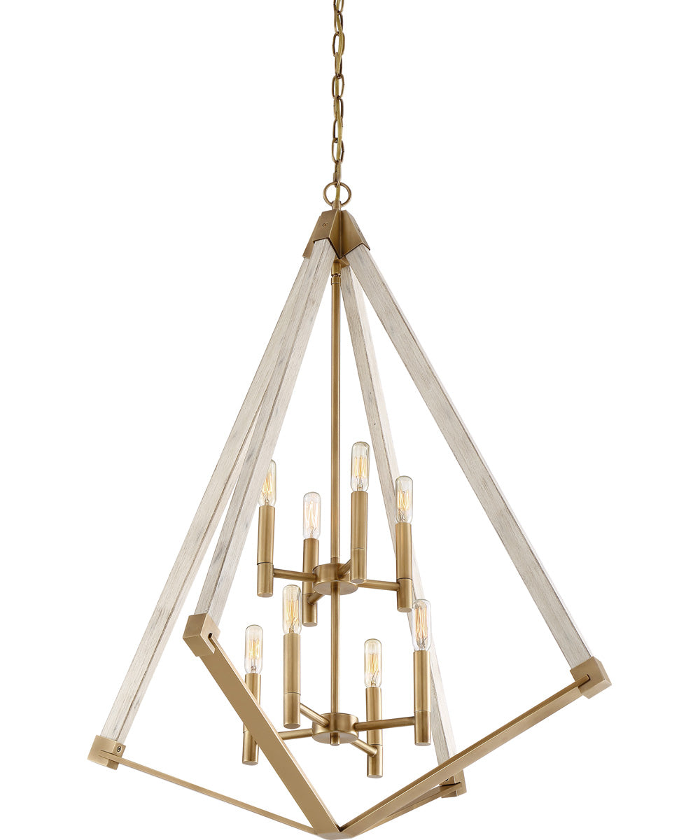 Viewpoint 8-light Pendant Weathered Brass