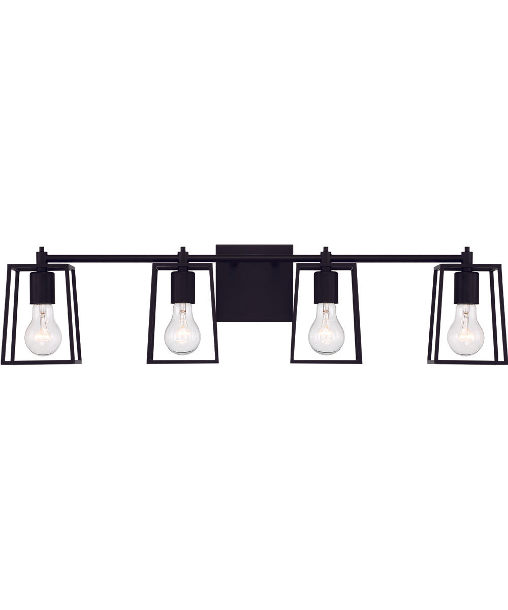 Dunn 4-Light Vanity Flat Black