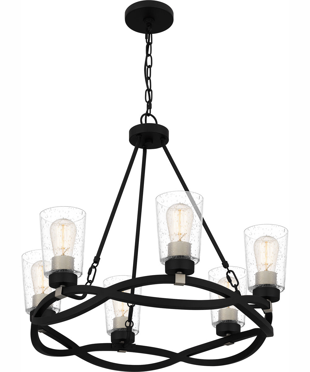 Overlook 6-light Chandelier Earth Black