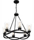 Overlook 6-light Chandelier Earth Black