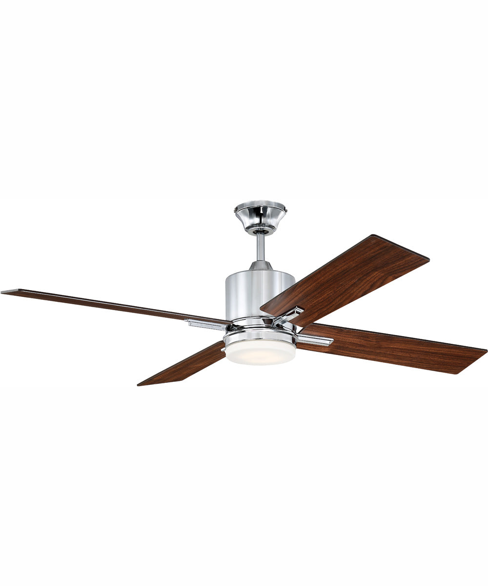 52" Teana 1-Light Ceiling Fan Chrome