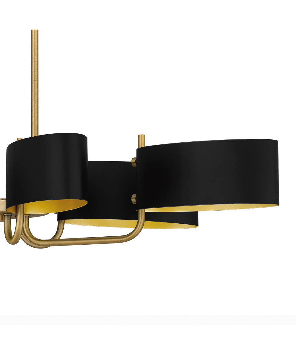 Madden Medium 6-light Island Light Aged Brass