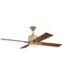 52" Teana 1-Light Ceiling Fan (Blades Included) Satin Brass