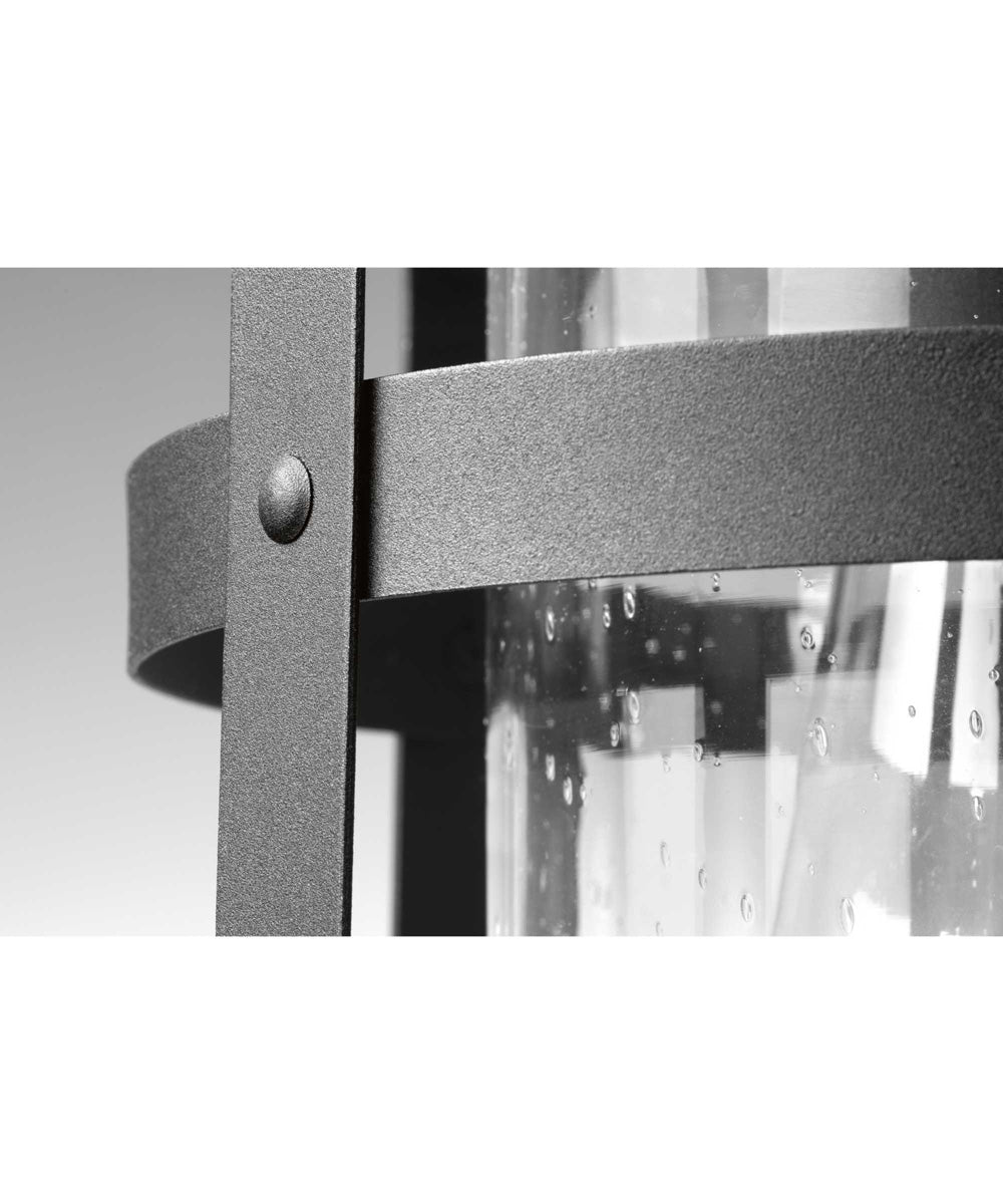 Haslett 1-Light Medium Wall Lantern Textured Black