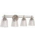 Drake 4-Light Bath Vanity Light Brushed Polished Nickel