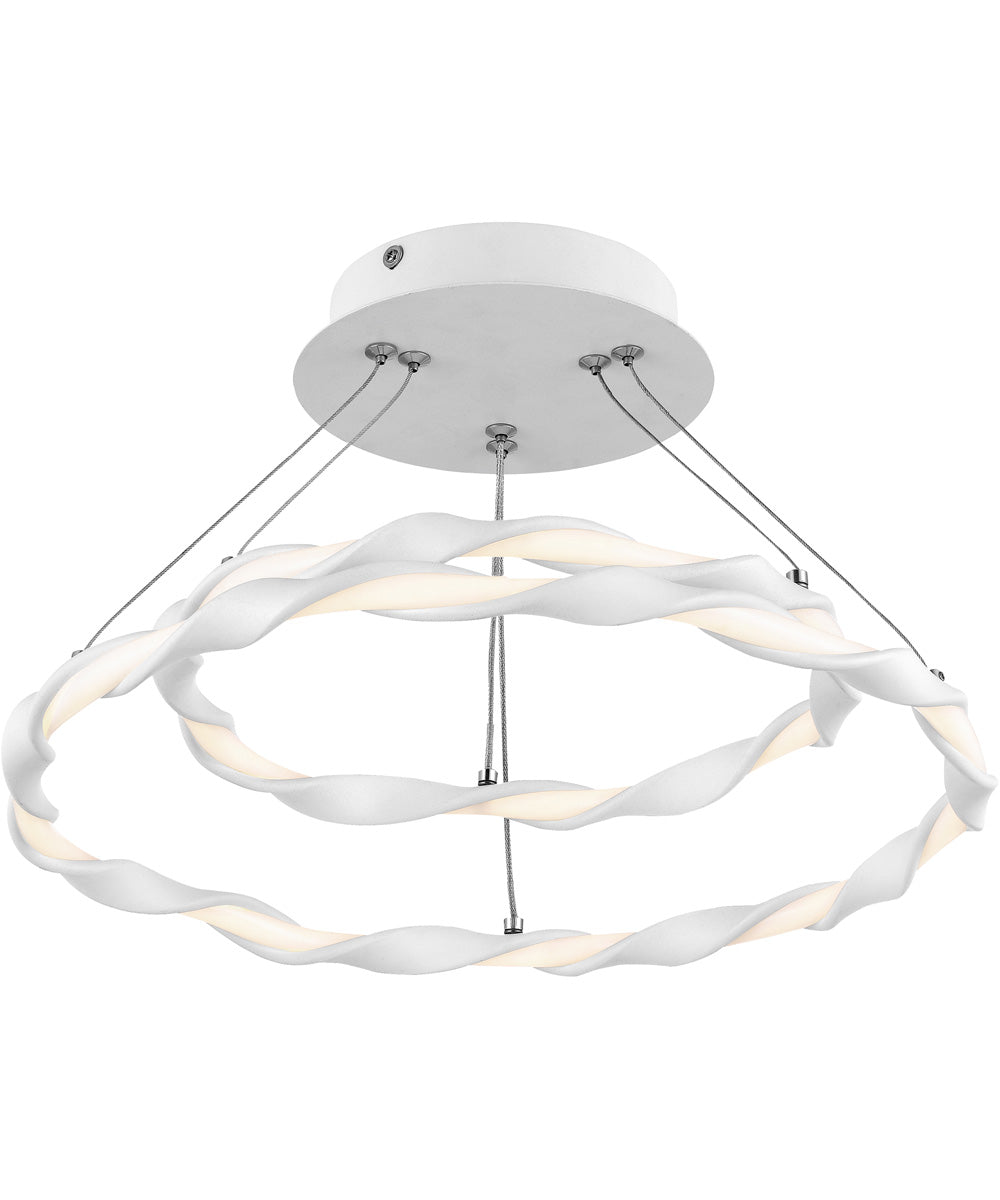 Finale  Semi Flush Mount White Lustre