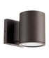 Cylinder 1-light LED Outdoor Wall Lantern Oiled Bronze