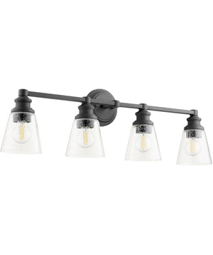 32"W Dunbar 4-light Bath Vanity Light Noir
