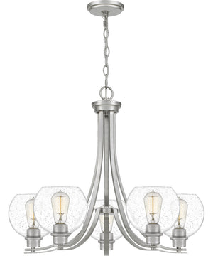 Pruitt 5-light Chandelier Brushed Nickel