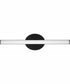 Phase 3 24 in. Medium Modern 3CCT Integrated LED Linear Vanity Light Matte Black