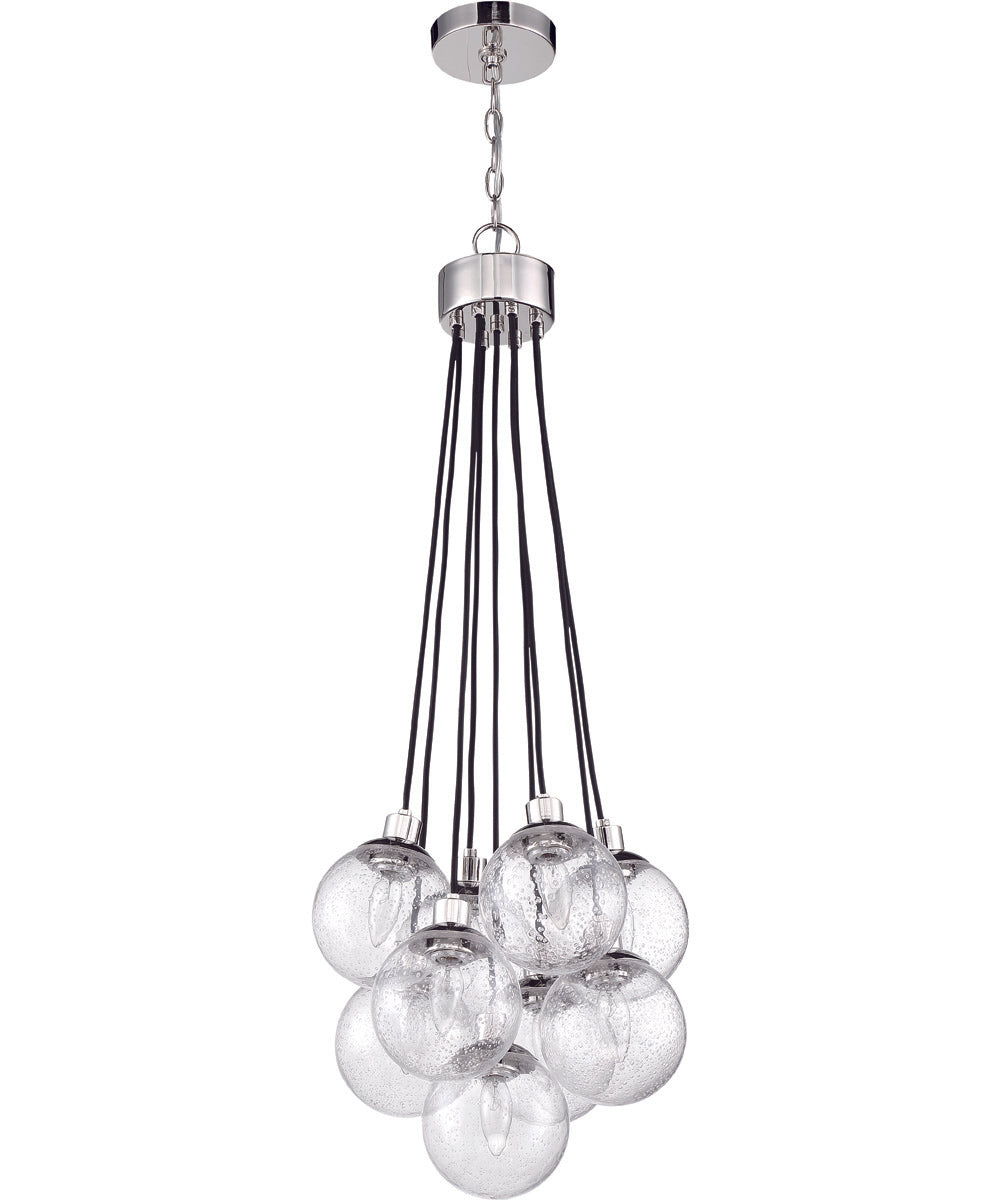 Que 9-Light Pendant Chrome