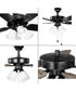 AirPro 52 in. 5-Blade Transitional Ceiling Fan with Light Matte Black