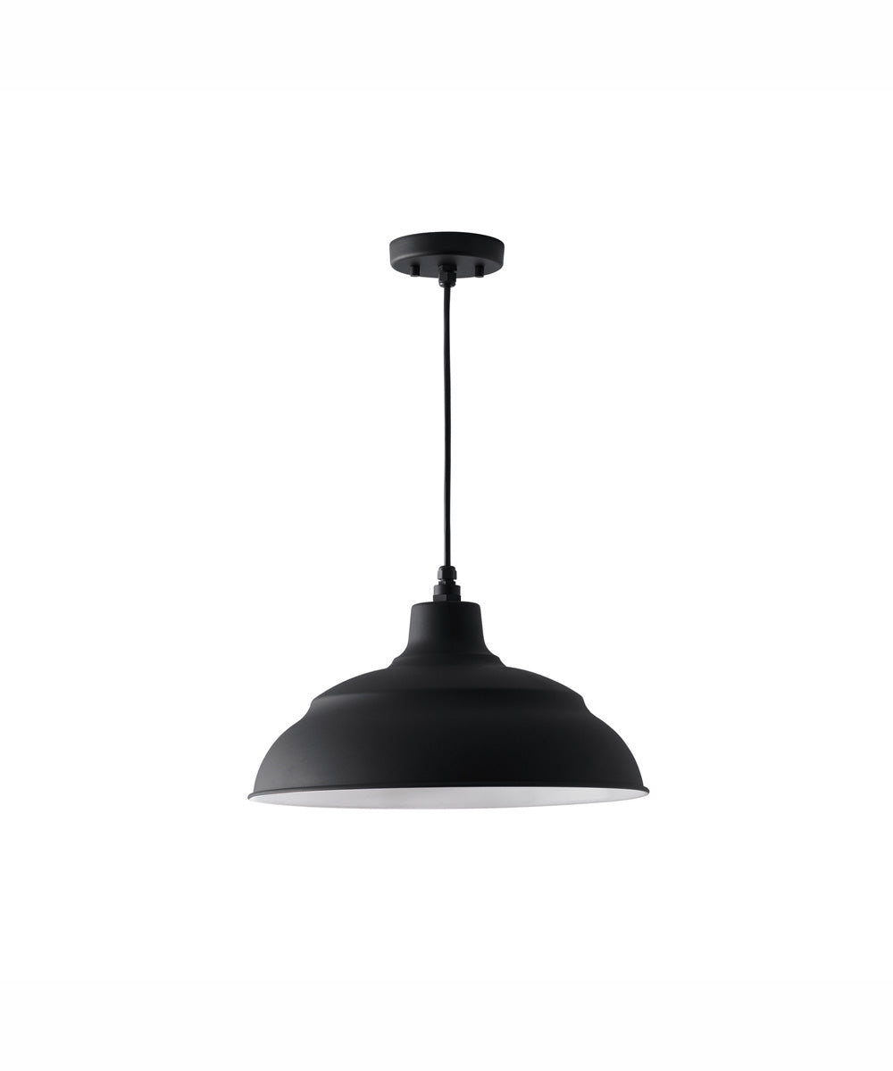 RLM 1-Light Outdoor Hanging-Lantern Black