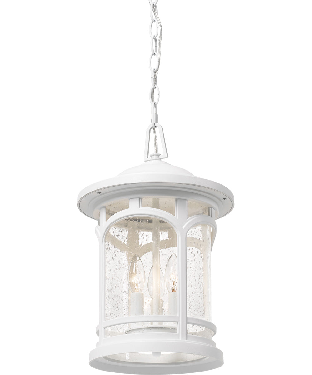 Marblehead Large 3-light Outdoor Pendant Light  Coastal Armour White Lustre