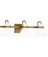 Regency Large 3-light Bath Light Weathered Brass