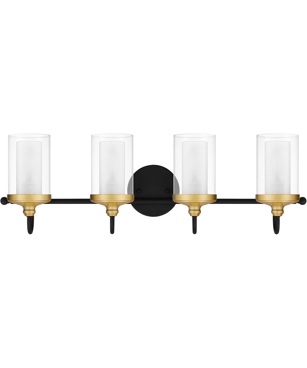 Rowland Extra Large 4-light Bath Light Matte Black