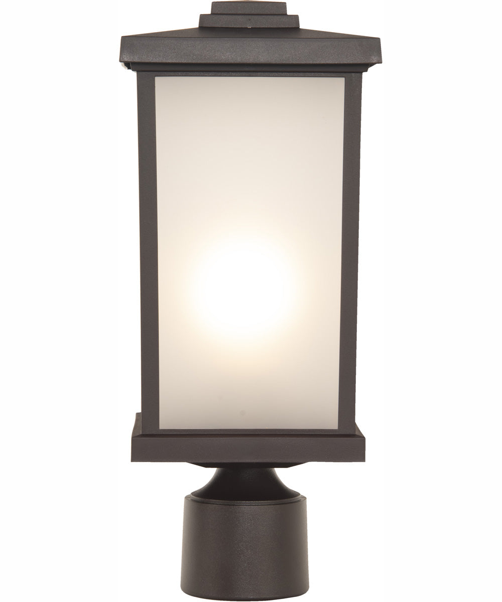 Resilience Lanterns 1-Light Outdoor Post Mount Bronze