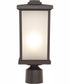 Resilience Lanterns 1-Light Outdoor Post Mount Bronze