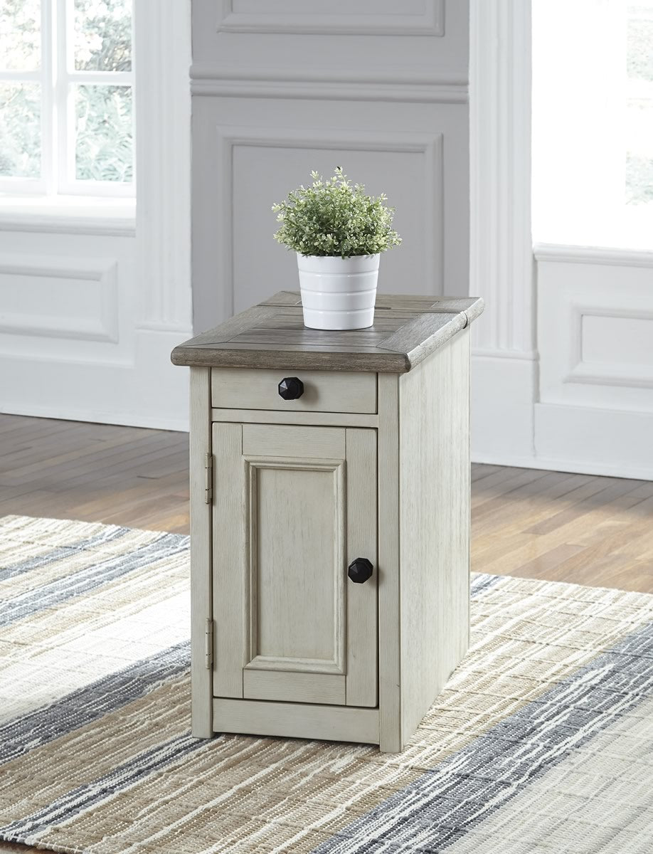 23"H Bolanburg Chair Side End Table Two-tone