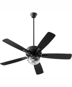 52" Ovation Patio 2-light LED Indoor/Outdoor Patio Ceiling Fan Matte Black
