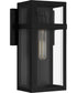 Vanessa Medium 1-light Outdoor Wall Light  Coastal Armour Aluminum Matte Black