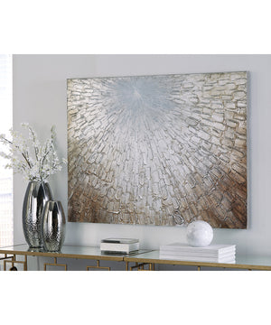 Elaina Wall Art Gray/White/Brown