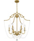 Sunday 6-light Chandelier Aged Brass