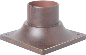 3"H Post Head Adapter Aged Bronze