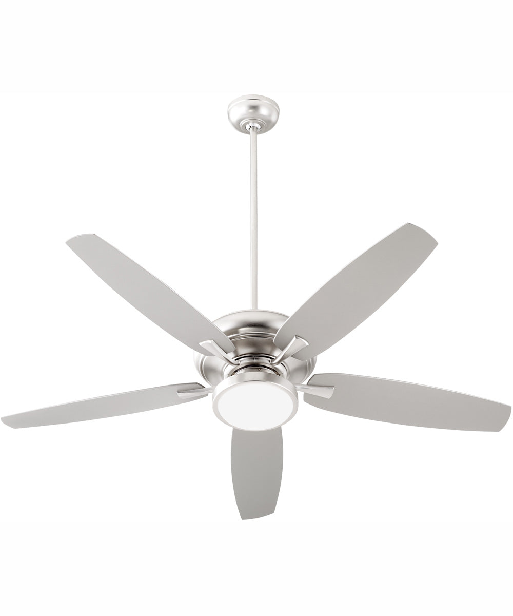 56" Apex Patio Indoor/Outdoor Ceiling Fan Satin Nickel