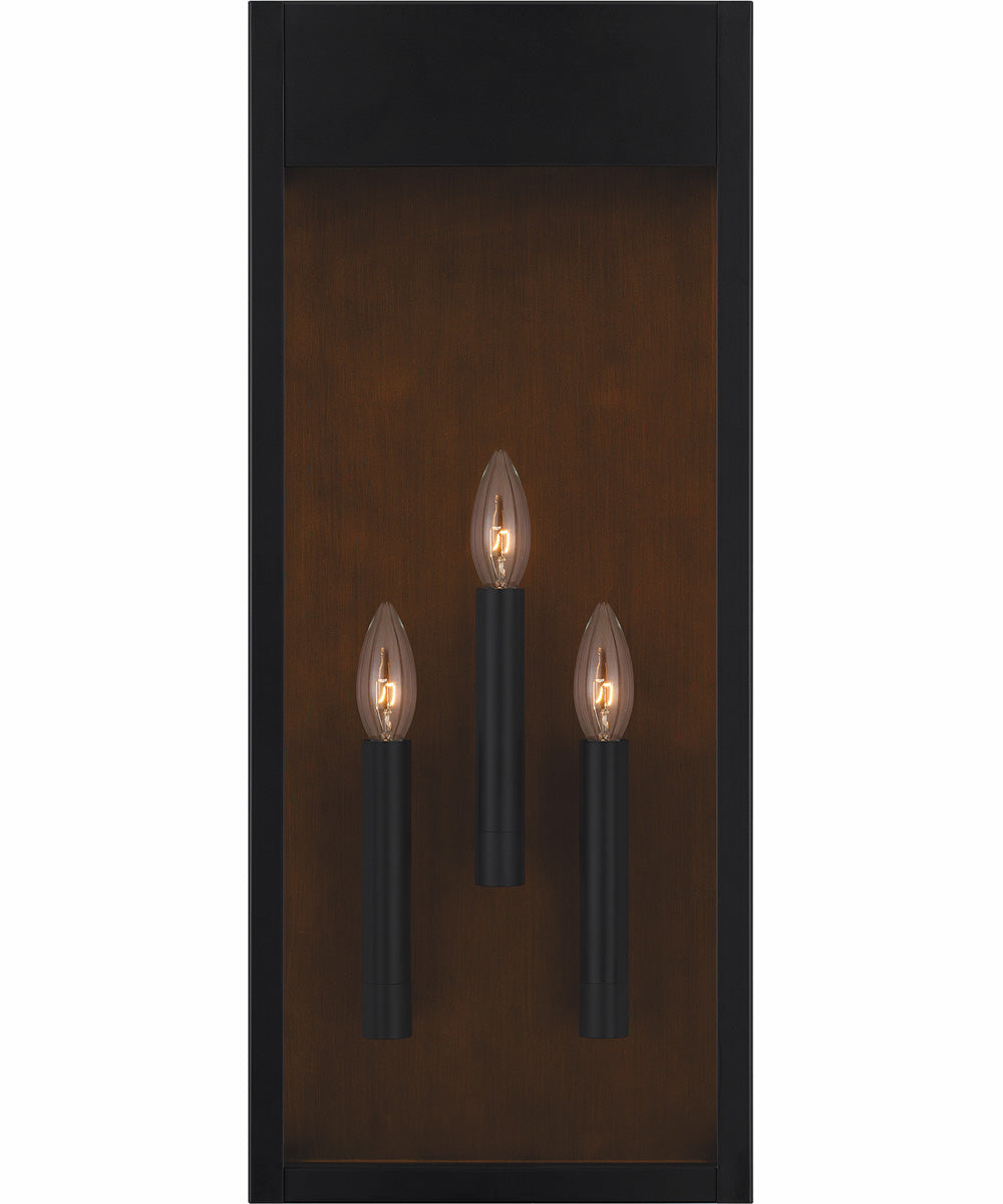 Maren Extra Large 3-light Outdoor Wall Light  Coastal Armour Aluminum Matte Black