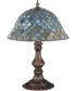 17"H Fish Scale Shell Base Accent Lamp