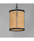 Cane 1-Light Pendant Black