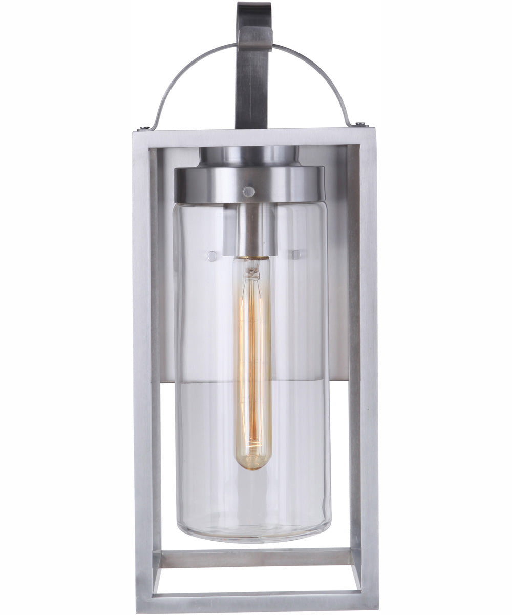 Neo 1-Light Outdoor Wall Lantern Satin Aluminum