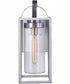 Neo 1-Light Outdoor Wall Lantern Satin Aluminum
