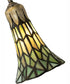 16" High Stained Glass Pond Lily Accent Lamp