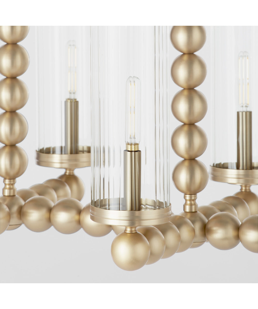 Tamara Day's Lee Boulevard 6-light Chandelier Aged Brass