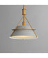 Lucas 1-Light Pendant Natural Aged Brass