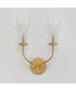 Camelot 2-Light Sconce Natural Aged Brass