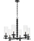 Tamara Day's Lee Boulevard 6-light Chandelier Matte Black
