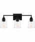 McIntire Large 3-light Bath Light Matte Black