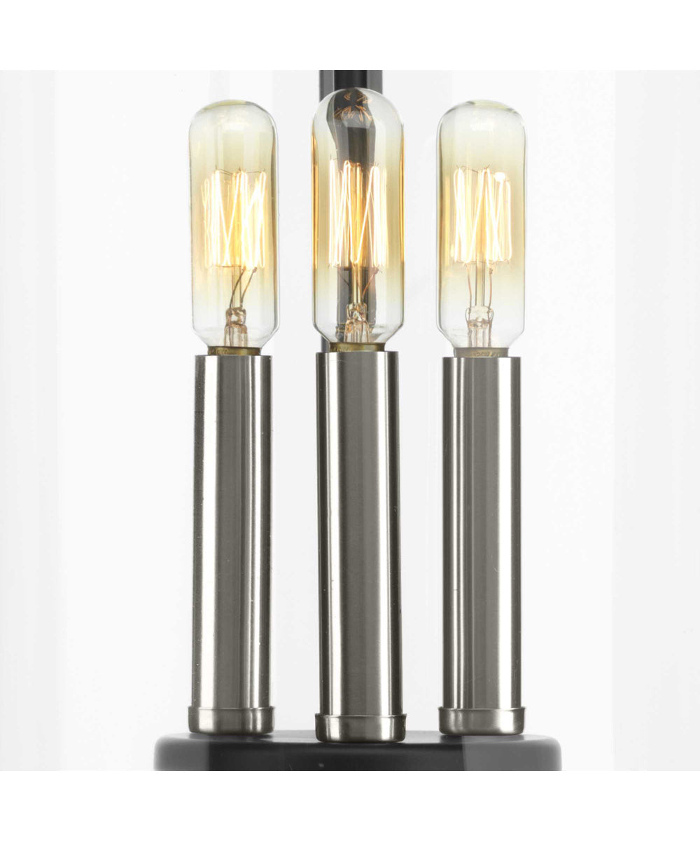 Squire 3-Light Hanging Lantern Matte Black